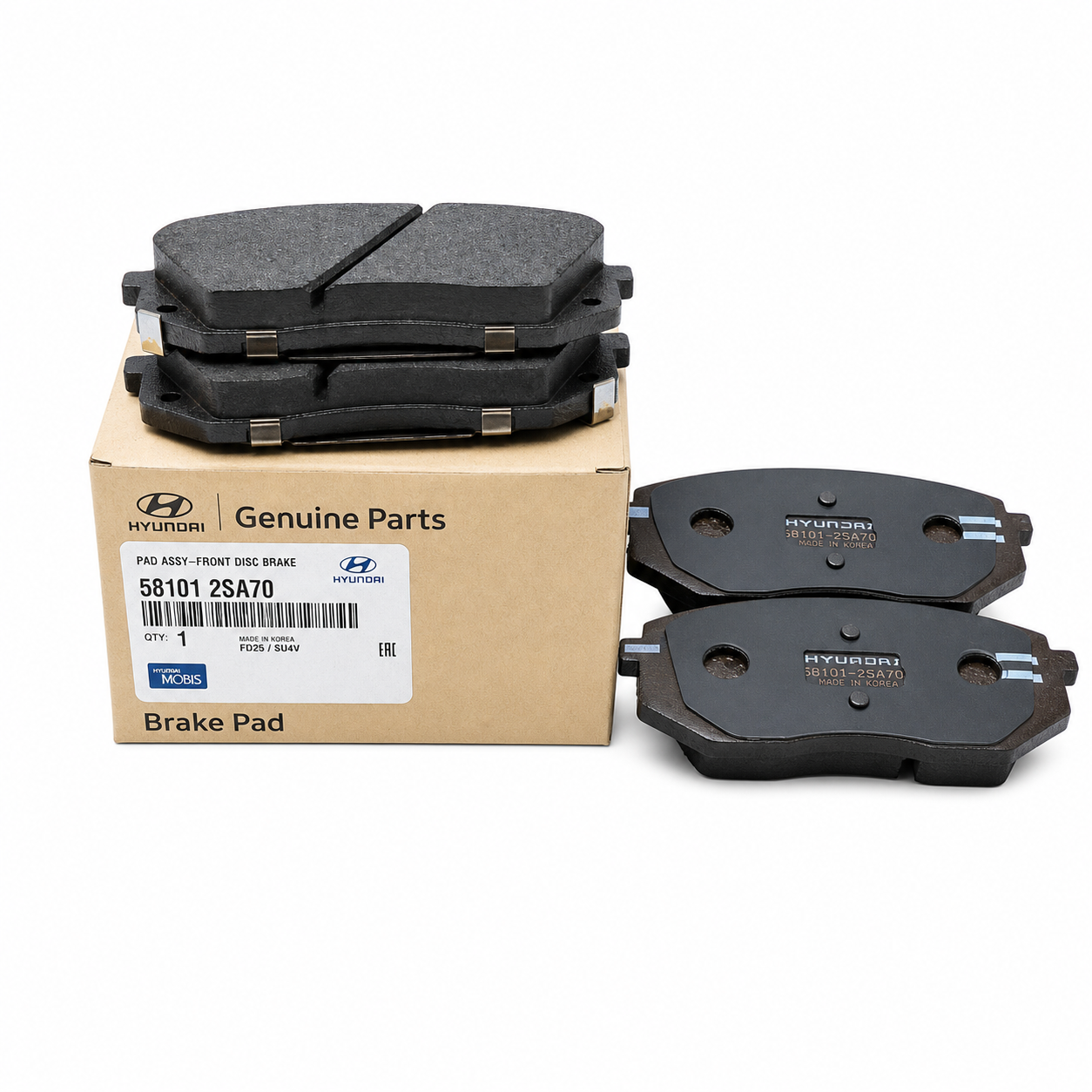 Hyundai-KIA 581012SA70 PAD KIT-FRONT DISC BRAKE